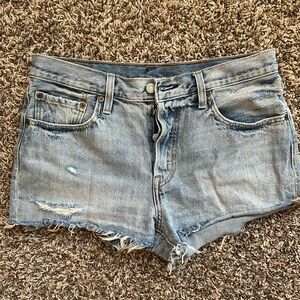 Levis Shorts 30 501 Button Fly High Rise